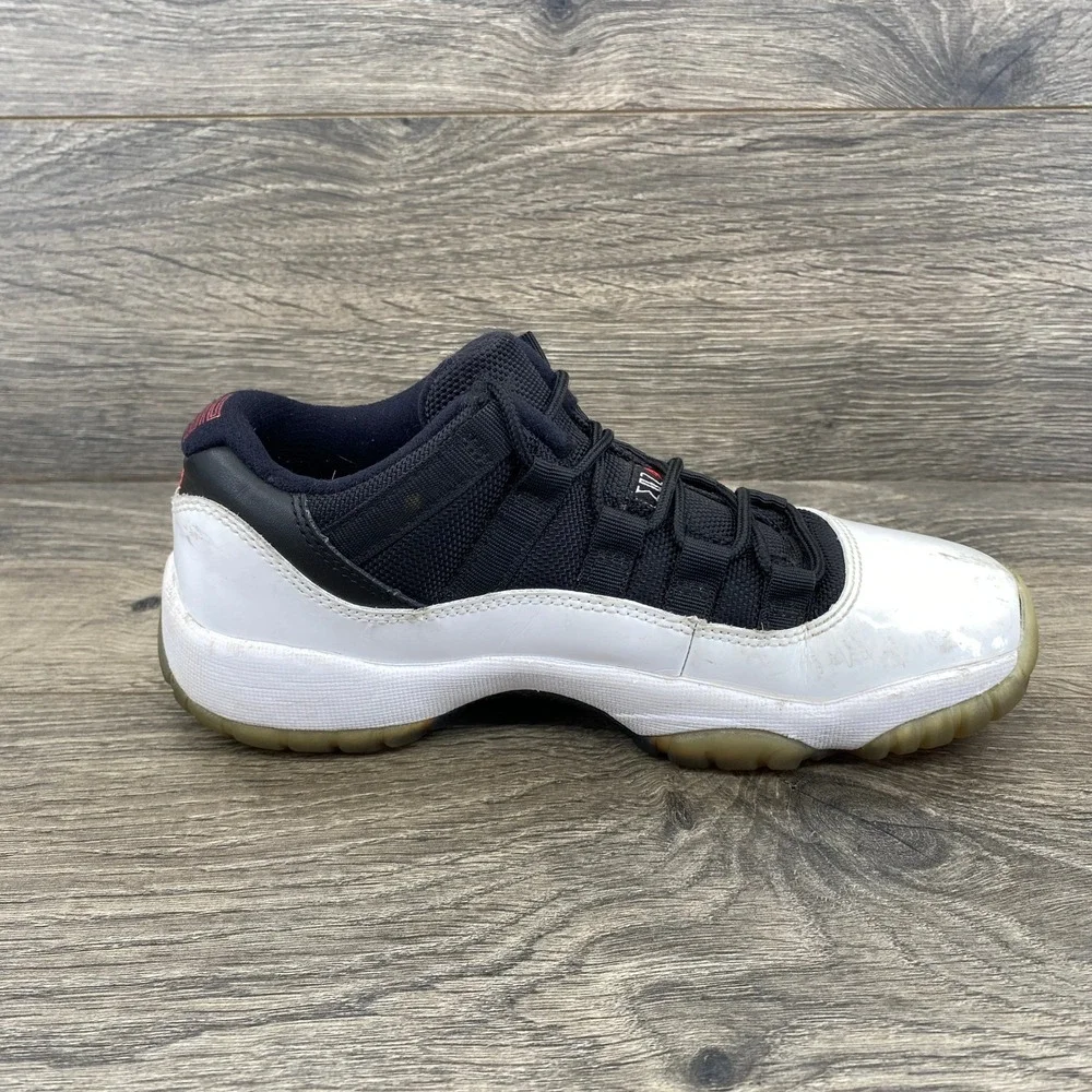Air‎ Jordan 11 Retro Low TD Toddler Black White Red Basketball Shoes 3.5Y 528896
